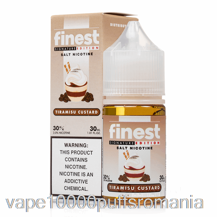 Vape Romania Tiramisu Cremă - Cea Mai Bună Ediție Semnătură Sare Nic - 30ml 50mg